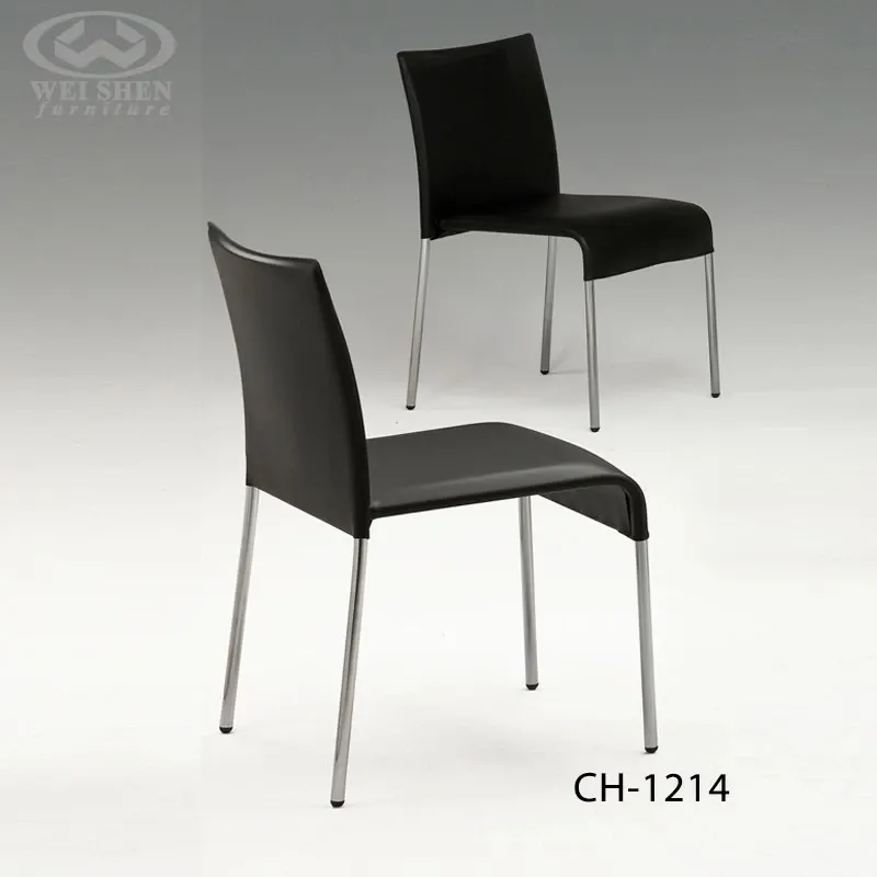 Black Leather Dining Chair